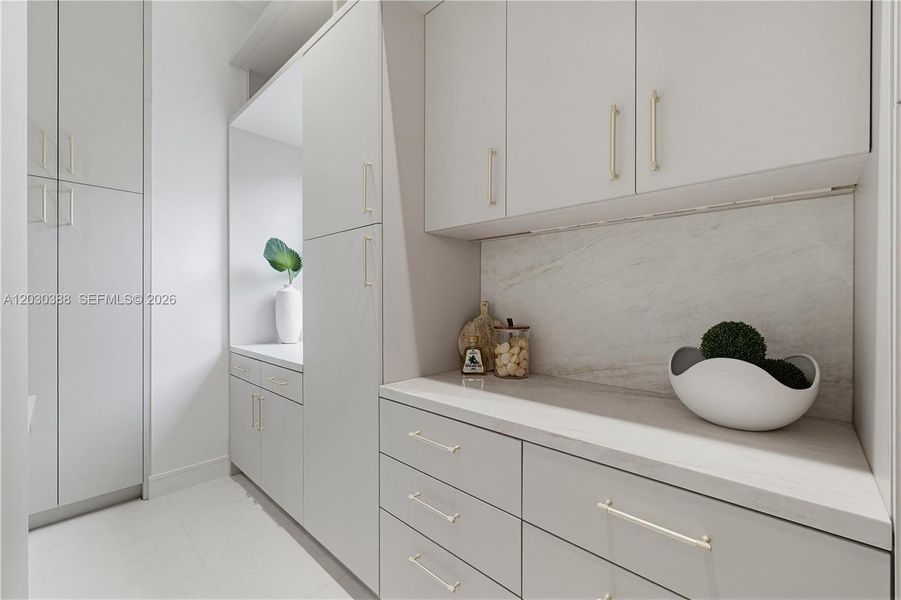 Furnished interior view inside a new home in , Miami (Image 19).