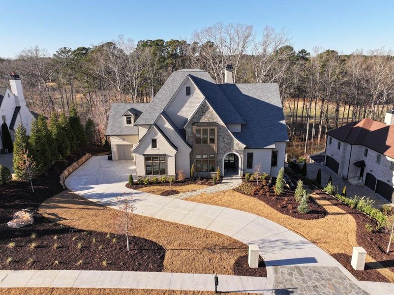 Front exterior of a new home in , Milton, GA, highlighting curb appeal (Image 34).