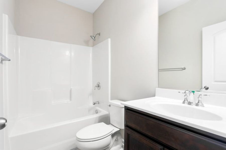Representative furnished interior of a home built from the Freeport by Keystone Homes NC in Avondale, Greensboro (Image 10).
