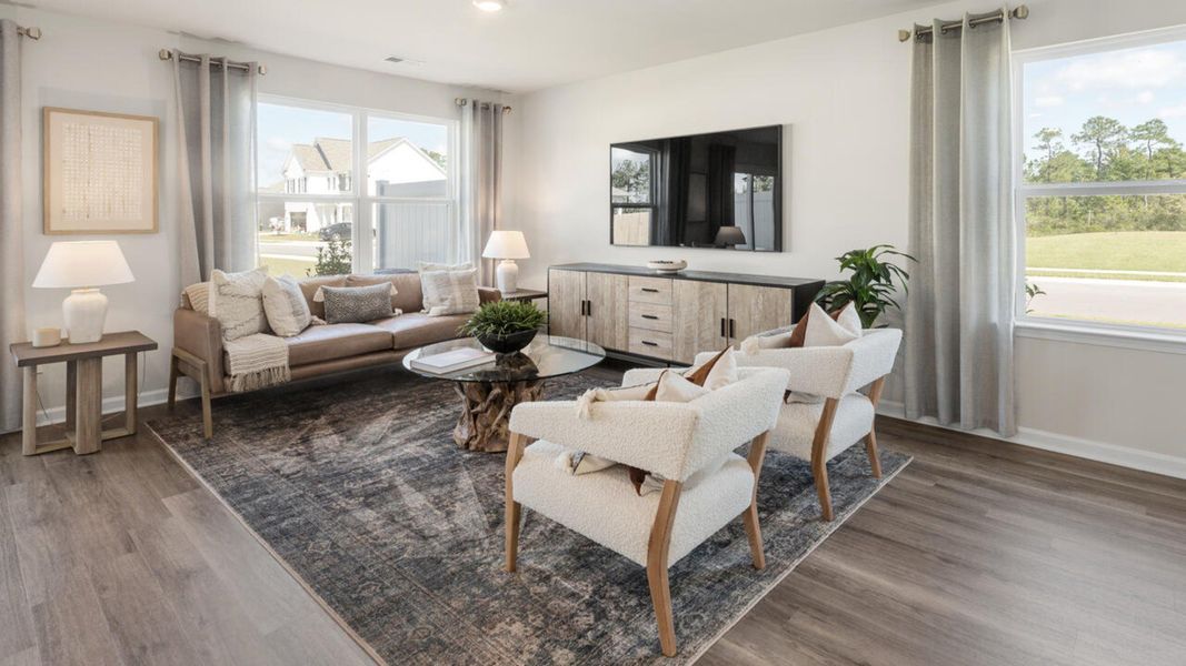 Representative furnished interior of a home built from the MITCHELL TH by D.R. Horton in The Landing at Sidbury Station, Castle Hayne (Image 7). Representative furnished interior of a home built from the MITCHELL TH by D.R. Horton in The Landing at Sidbury Station, Castle Hayne (Image 7).