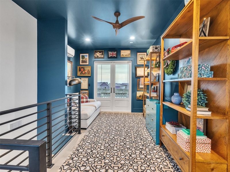 This upstairs cupola feels like your own little getaway within the home. It’s the perfect corner to relax, create, or just breathe. Step through the door to the porch and enjoy soft sea breezes and tranquil views — a seamless blend of indoor comfort and outdoor serenity. Whether you’re journaling, sharing stories, or simply soaking in the coastal calm, every moment here feels effortless and inspired. This upstairs cupola feels like your own little getaway within the home. It’s the perfect corner to relax, create, or just breathe. Step through the door to the porch and enjoy soft sea breezes and tranquil views — a seamless blend of indoor comfort and outdoor serenity. Whether you’re journaling, sharing stories, or simply soaking in the coastal calm, every moment here feels effortless and inspired.