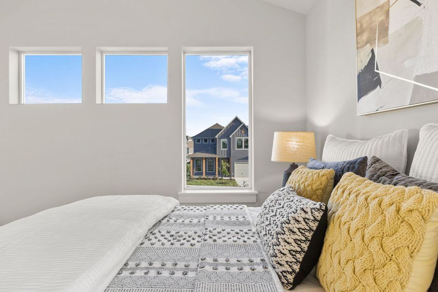 Furnished interior view inside a new home in Whisper Valley, Manor (Image 62). Furnished interior view inside a new home in Whisper Valley, Manor (Image 62).