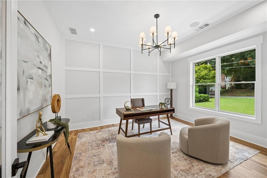 Furnished interior view inside a new home in , Atlanta (Image 9).