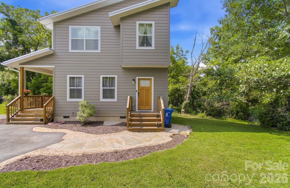 Exterior details and patio area of a home in , Canton (Image 25).