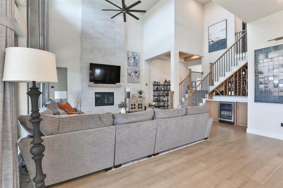 Furnished interior view inside a new home in Elyson, Katy (Image 40).