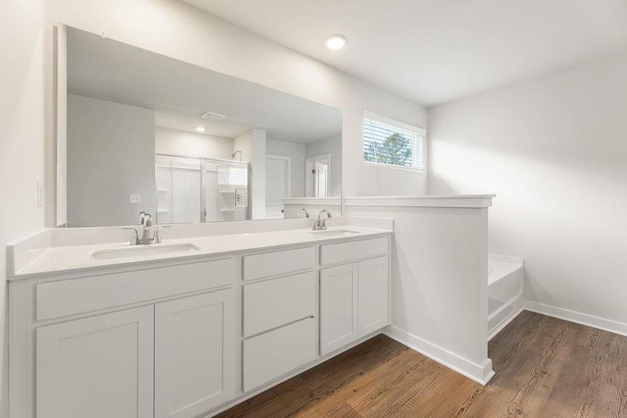 Furnished interior view inside a new home in The Estates at Gainesville Township, Gainesville (Image 6).