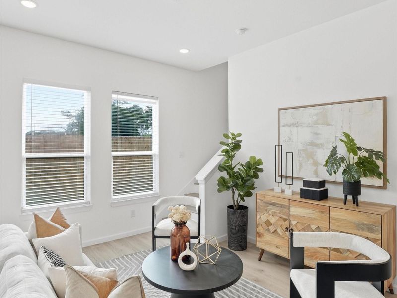 Furnished interior view inside a new home in , Houston (Image 40).