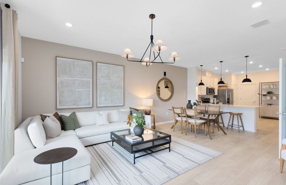 Furnished interior view inside a new home in Harbor Square, Palm Bay (Image 16).