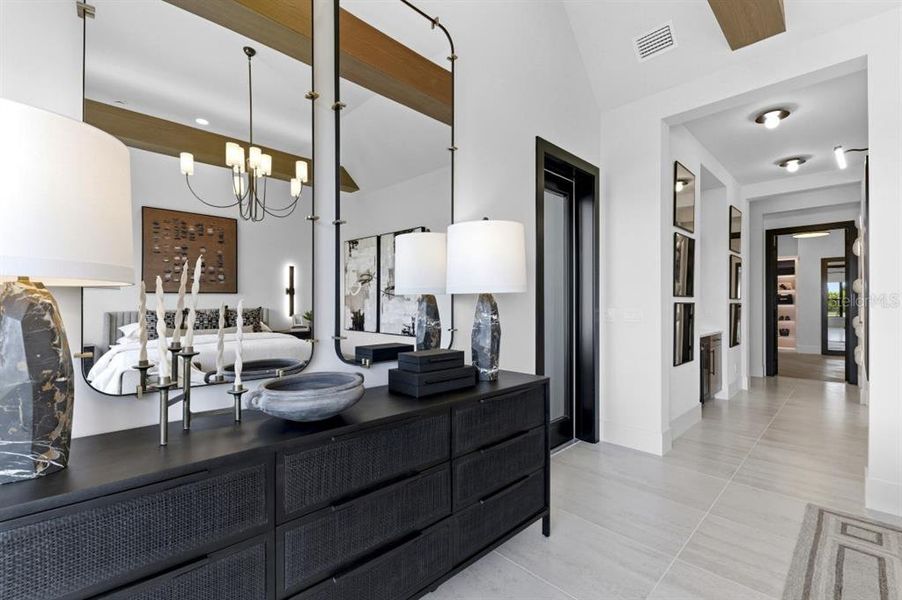 Furnished interior view inside a new home in , Venice (Image 49). Furnished interior view inside a new home in , Venice (Image 49).