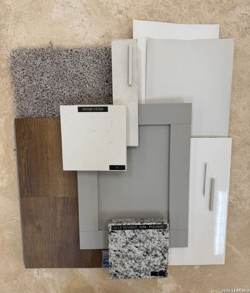 Sample of building materials used in homes in Katzer Ranch, Converse (Image 25). Sample of building materials used in homes in Katzer Ranch, Converse (Image 25).