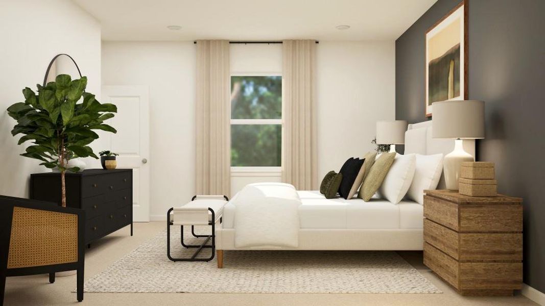 Furnished interior view inside a new home in Millers Pointe, Conyers (Image 25). Furnished interior view inside a new home in Millers Pointe, Conyers (Image 25).