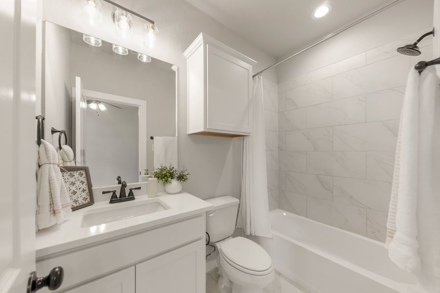 Representative furnished interior of a home built from the The Sage by Avonley Homes in Austin's Colony, Bryan (Image 8).