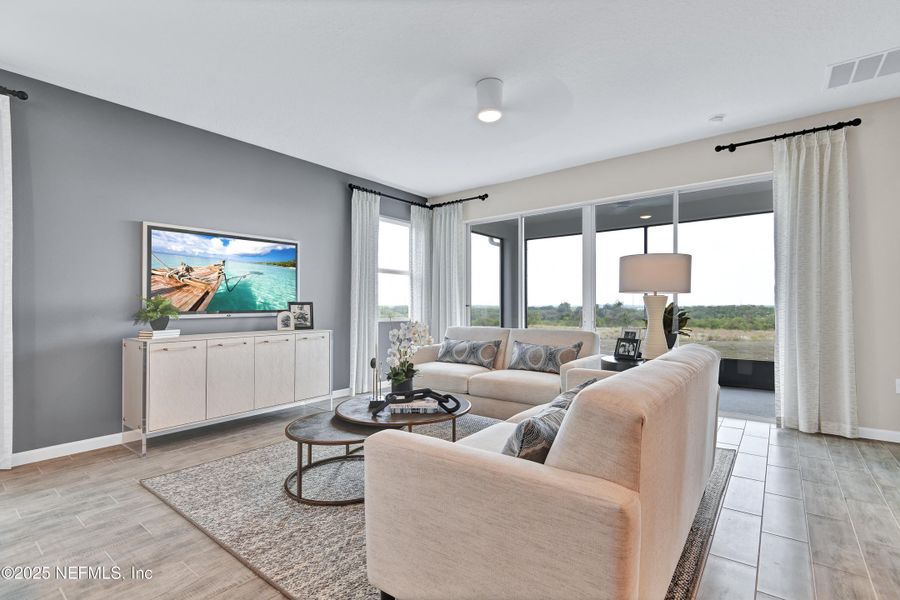 Furnished interior view inside a new home in Seasons at Grandview Gardens, Deland (Image 8).