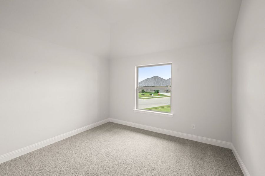 Representative exterior photo of a completed home built from the Balmoral by Impression Homes in Timberbrook, Justin, TX (Image 18).