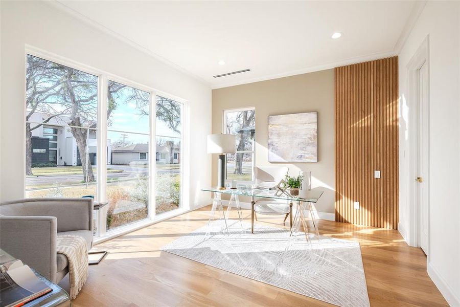 Furnished interior view inside a new home in , Dallas (Image 6).