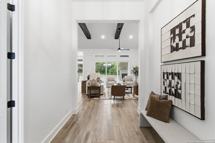 Furnished interior view inside a new home in Heimer Estates at Garden Ridge, San Antonio (Image 37).