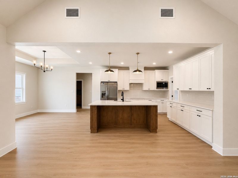 Furnished interior view inside a new home in , La Vernia (Image 7). Furnished interior view inside a new home in , La Vernia (Image 7).