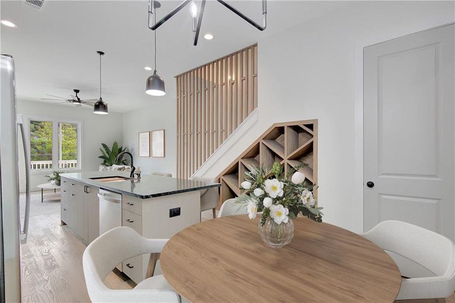 Furnished interior view inside a new home in , Atlanta (Image 6).