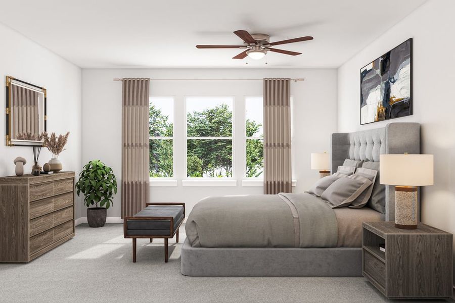 Furnished interior view inside a new home in Union Collection at Park Central, Georgetown (Image 10).