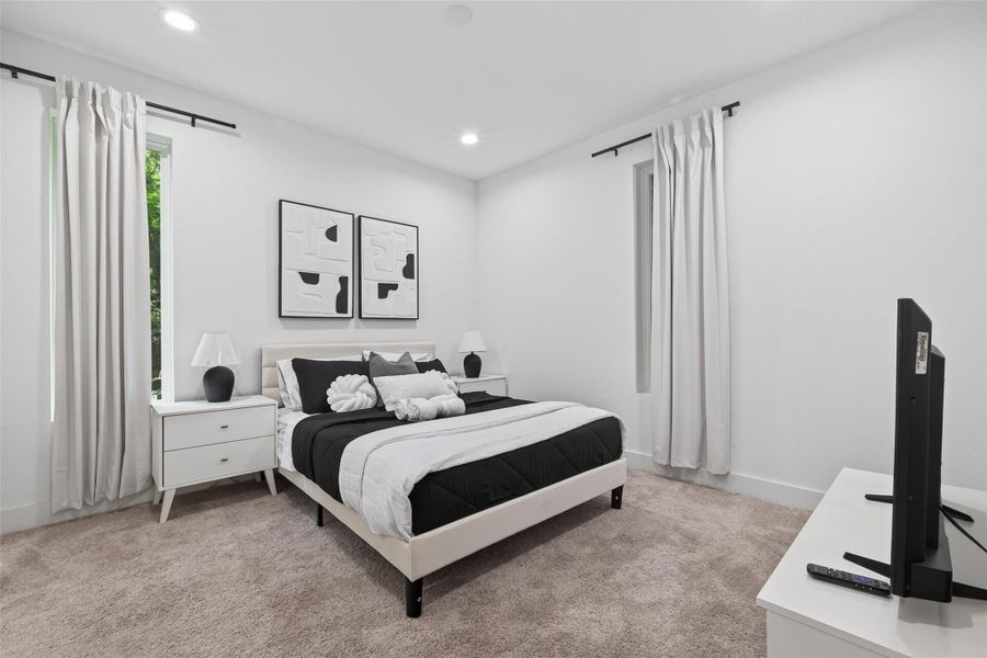 Furnished interior view inside a new home in , Houston (Image 17).