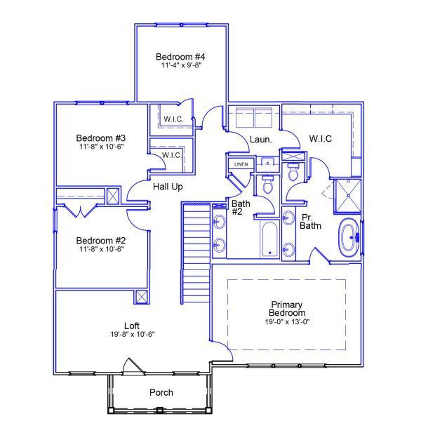 2D floor plan layout of this home in Scotts Hill Village, Wilmington, NC (Image 3). 2D floor plan layout of this home in Scotts Hill Village, Wilmington, NC (Image 3).
