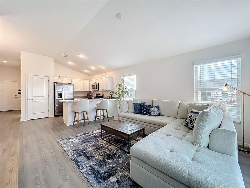 Furnished interior view inside a new home in , The Villages (Image 10).