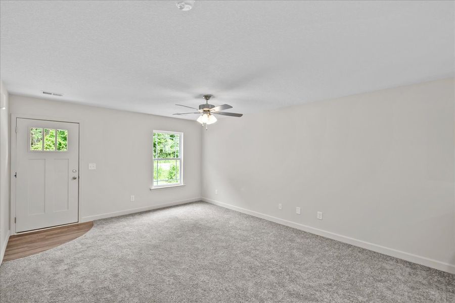 Representative unfurnished interior of a home built from the Elliott by Enchanted Homes in Gentry Place, Spartanburg (Image 10).