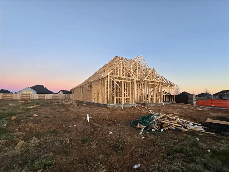 In-progress construction of a new home in Attwater, Waller, TX (Image 4).