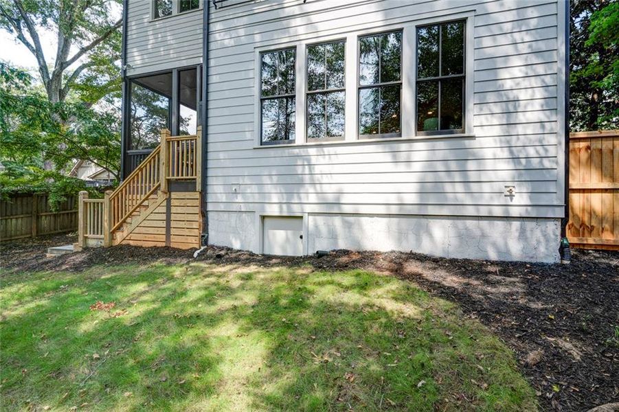 Exterior details and patio area of a home in , Atlanta (Image 27).