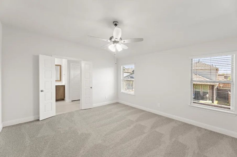 Front exterior of a new home in Sereno Oaks at Buckner Terrace, Dallas, TX, highlighting curb appeal (Image 11).