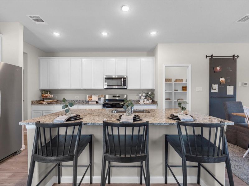 Furnished interior view inside a new home in Granger Pines, Conroe (Image 3).
