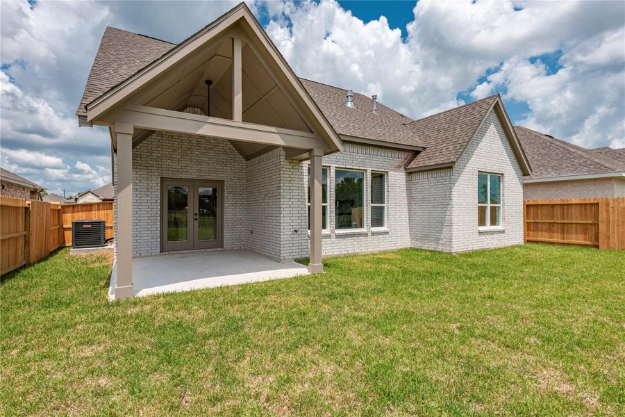 Front exterior of a new home in , Santa Fe, TX, highlighting curb appeal (Image 24). Front exterior of a new home in , Santa Fe, TX, highlighting curb appeal (Image 24).