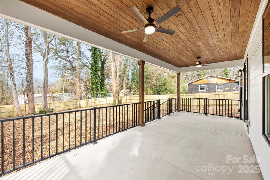 Exterior details and patio area of a home in , Belmont (Image 26).