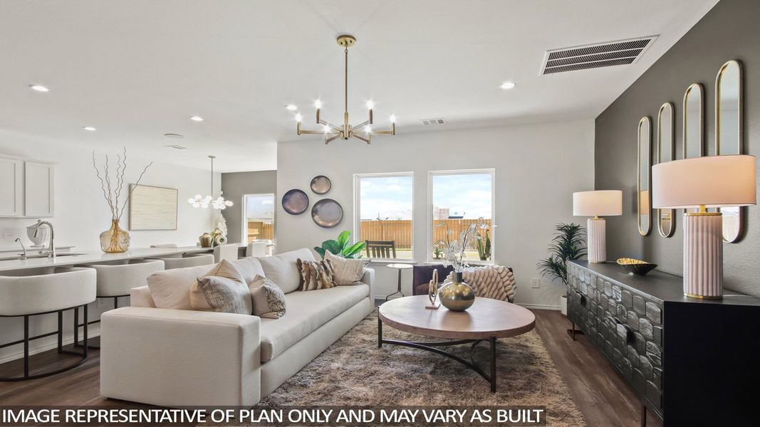Representative furnished interior of a home built from the E40N (Horton-e) by D.R. Horton in Sunterra, Katy (Image 10).