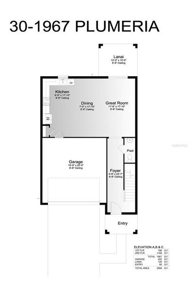 Plumeria Floor Plan First Floor