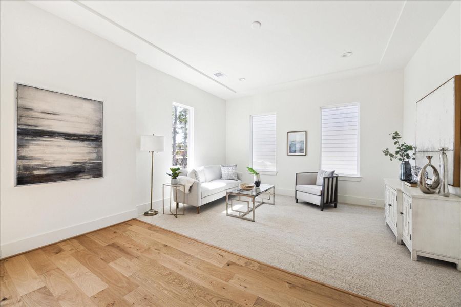 Furnished interior view inside a new home in , Houston (Image 12).