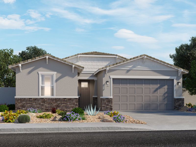 Representative exterior photo of a completed home built from the Lark by Meritage Homes in Mountain View Estates Signature Series, Buckeye, AZ (Image 21).