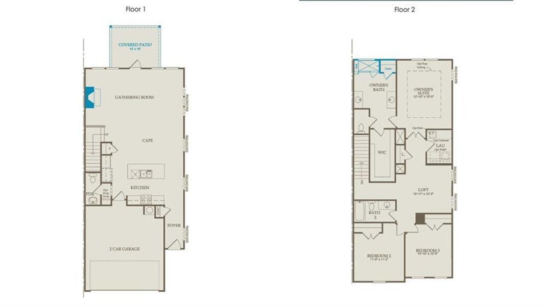 2D floor plan layout of this home in Adler Springs, Powder Springs, GA (Image 3).