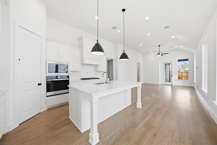 Furnished interior view inside a new home in Cottages of Celina, Celina (Image 8).