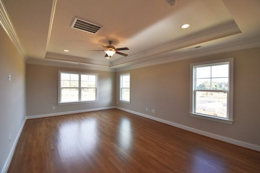 Representative unfurnished interior of a home built from the Lancaster by Keystone Homes NC in Preserve at Carriage Cove, Oak Ridge (Image 45).