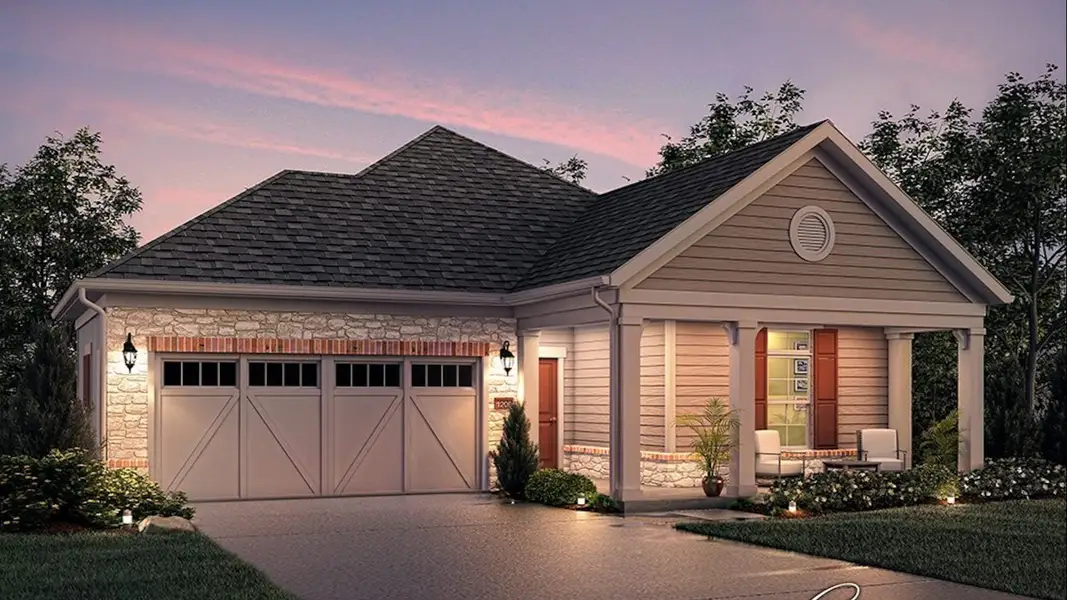 Representative exterior photo of a completed home built from the Capri by Epcon Communities in The Villas at Pinewood, Asheboro, NC (Image 8).