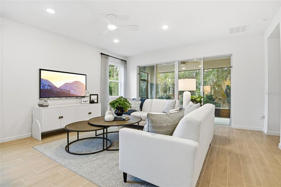 Furnished interior view inside a new home in Seasons at Scenic Terrace, Lake Hamilton (Image 5).