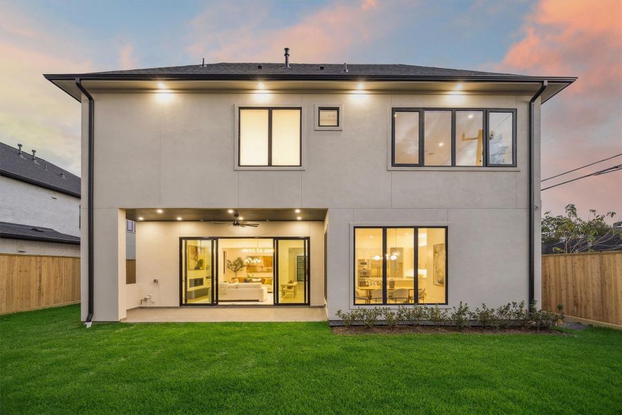 Exterior details and patio area of a home in , Houston (Image 3).
