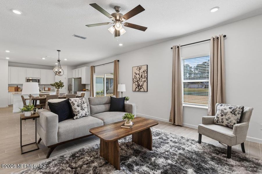 Furnished interior view inside a new home in Trailmark, St. Augustine (Image 11). Furnished interior view inside a new home in Trailmark, St. Augustine (Image 11).