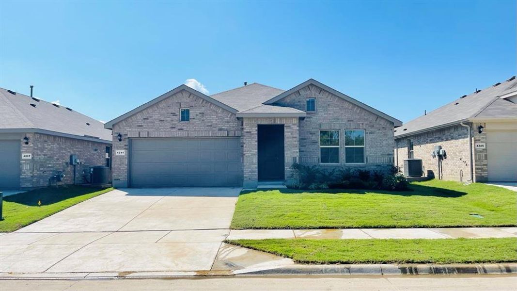 Front Elevation - D.R. Horton's Texas Cali Floorplan Elevation C- All Home and community information, including pricing, included features, terms, availability and amenities, are subject to change at any time without notice or obligation. All Drawings, pictures, photographs, video, square footages, floor plans, elevations, features, colors and sizes are approximate for illustration purposes only and will vary from the homes as built. Front Elevation - D.R. Horton's Texas Cali Floorplan Elevation C- All Home and community information, including pricing, included features, terms, availability and amenities, are subject to change at any time without notice or obligation. All Drawings, pictures, photographs, video, square footages, floor plans, elevations, features, colors and sizes are approximate for illustration purposes only and will vary from the homes as built.