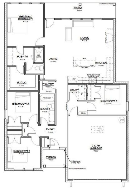 2D floor plan layout of this home in , Abilene, TX (Image 5).