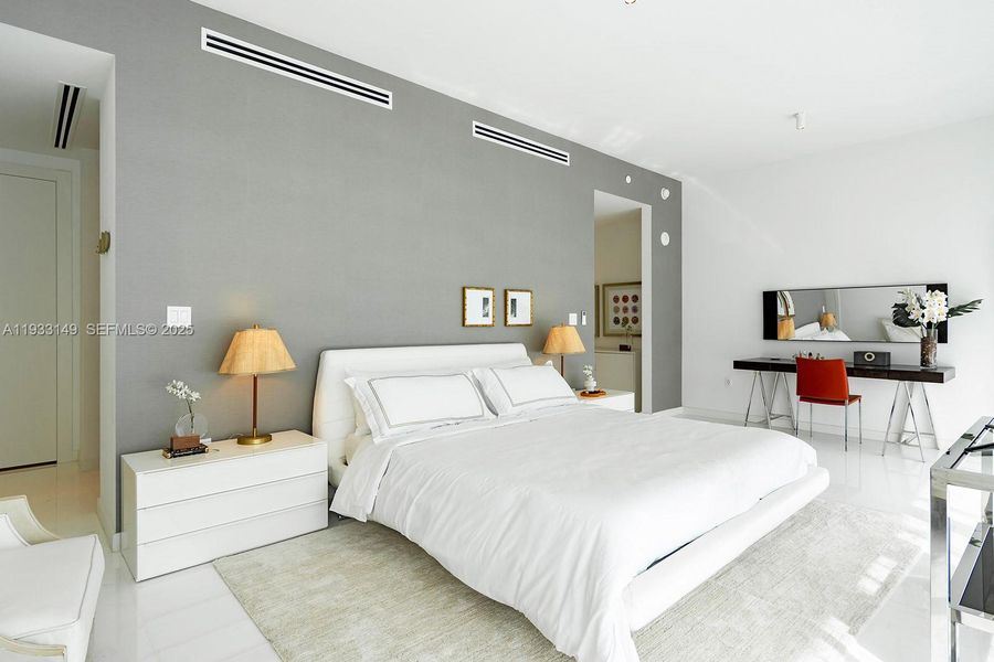 Furnished interior view inside a new home in , Miami (Image 31).