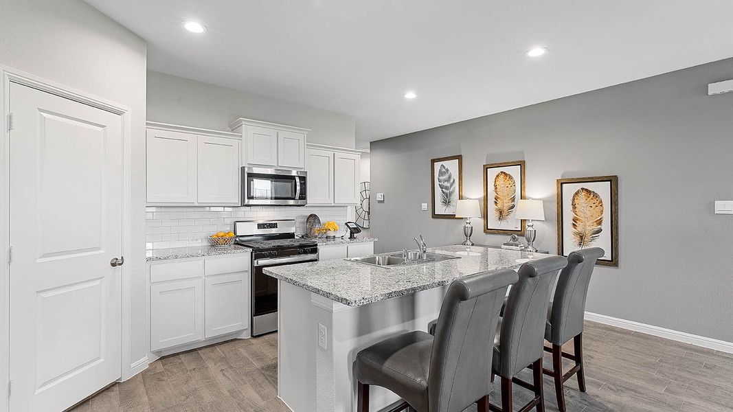 Furnished interior view inside a new home in Springhill South, Boyd (Image 7). Furnished interior view inside a new home in Springhill South, Boyd (Image 7).