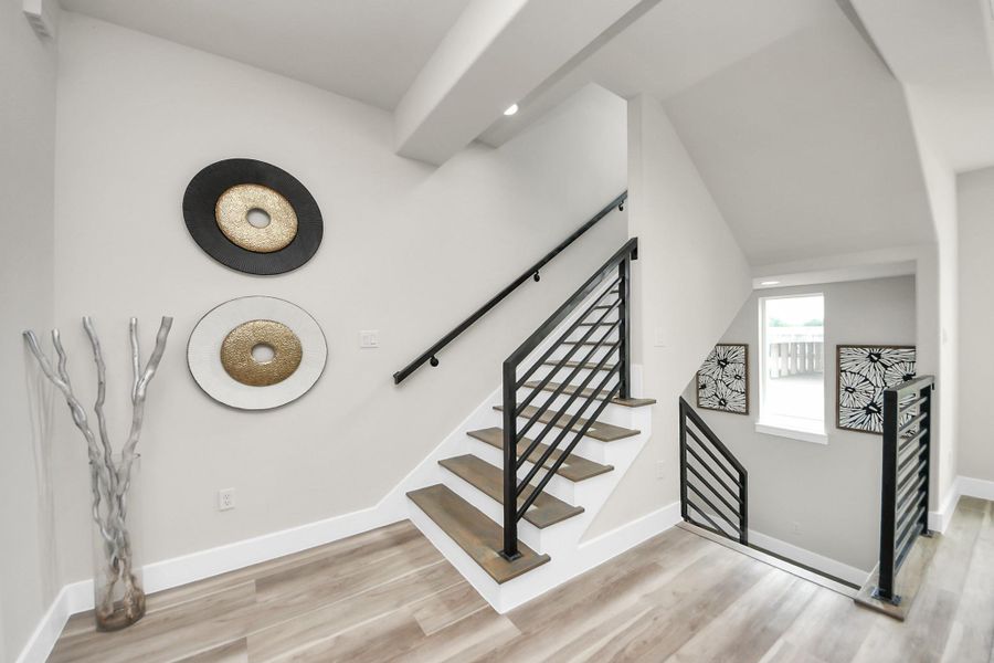 Leading to third floor