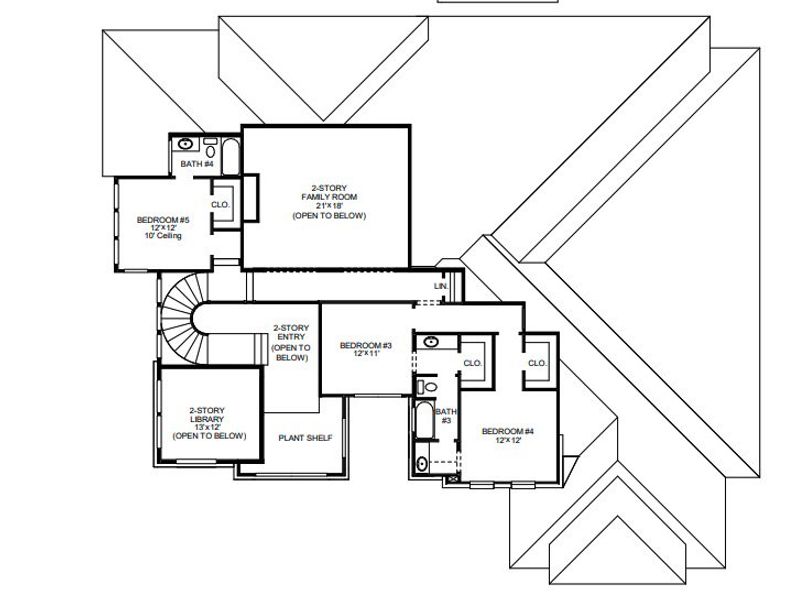 2D floor plan layout for the 4354A by Perry Homes in George's Ranch Acre, Boerne, TX (Image 4). 2D floor plan layout for the 4354A by Perry Homes in George's Ranch Acre, Boerne, TX (Image 4).